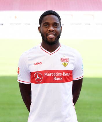 FOOTBALL 1 BUNDESLIGA SEASON 2020 2021 10 08 2020 Photo session at VfB Stuttgart Orel Mangala VfB Stuttgart