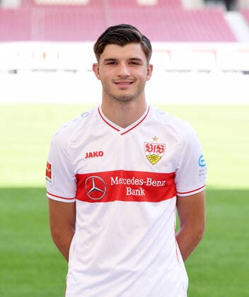 FOOTBALL 1 BUNDESLIGA SEASON 2020 2021 10 08 2020 Photo session at VfB Stuttgart Antonis Aidonis VfB Stuttgart