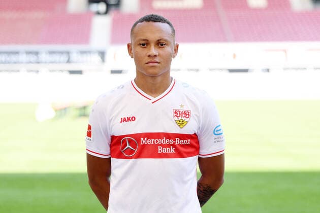 FOOTBALL 1 BUNDESLIGA SEASON 2020 2021 10 08 2020 Photo session at VfB Stuttgart Roberto Massimo VfB Stuttgart