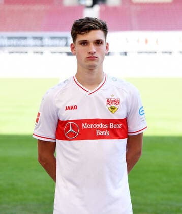 FOOTBALL 1 BUNDESLIGA SEASON 2020 2021 10 08 2020 Photo session at VfB Stuttgart Mateo Klimowicz VfB Stuttgart
