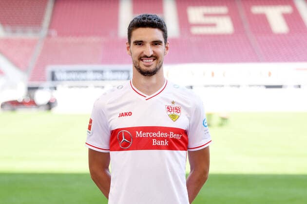 FOOTBALL 1 BUNDESLIGA SEASON 2020 2021 10 08 2020 Photo session at VfB Stuttgart Marcin Kaminski VfB Stuttgart