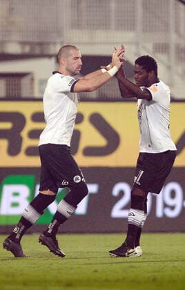 Photo LaPresse - Tano Pecoraro 11 August 2020 City La Spezia - (Italy) Soccer Spezia vs Chievo Italian Football Championship League BKT 2019 2020 - "Alberto Picco " Stadium in the pic: galabinov andrey esulta dopo il gol del 1-0  Copyright: xTanoxPecoraro LaPresse LaPresse x