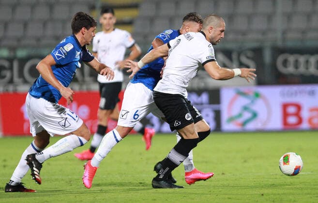 Photo LaPresse - Tano Pecoraro 11 August 2020 City La Spezia - (Italy) Soccer Spezia vs Chievo Italian Football Championship League BKT 2019 2020 - "Alberto Picco" Stadium in the pic: galabinov andrey  Copyright: xTanoxPecoraro LaPresse LaPresse x