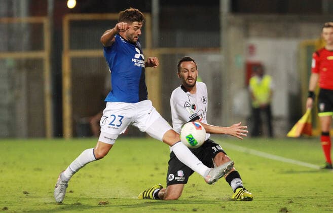 Photo LaPresse - Tano Pecoraro 11 August 2020 City La Spezia - (Italy) Soccer Spezia vs Chievo Italian Football Championship League BKT 2019 2020 - "Alberto Picco" Stadium in the pic: terlizzi claudio  Copyright: xTanoxPecoraro LaPresse LaPresse x
