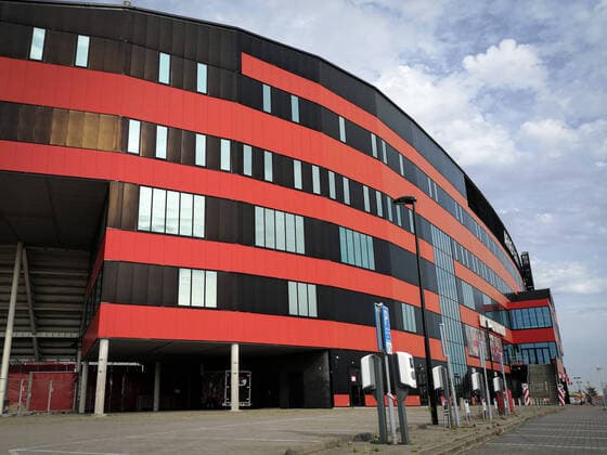 Illustration stade - Vue generale FOOTBALL : AZ Alkmaar vs Lille OSC - Match Preparation - Alkmaar - 08 08 2020 FedericoPestellini Panoramic 