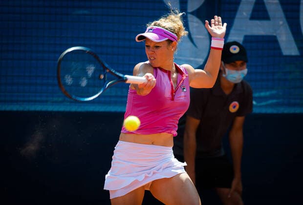 August 12, 2020, Prague, CZECH REPUBLIC: Laura Siegemund of Germany ahead of her second-round match against Mayar Sherif of Egypt at the 2020 Prague Open WTA, Tennis Damen International tennis tournament Prague CZECH REPUBLIC - ZUMAa181 20200812_zaa_a181_023 Copyright: xRobxPrangex