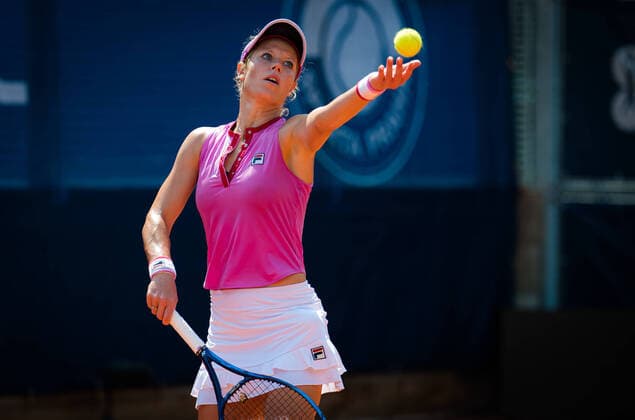 August 12, 2020, Prague, CZECH REPUBLIC: Laura Siegemund of Germany ahead of her second-round match against Mayar Sherif of Egypt at the 2020 Prague Open WTA, Tennis Damen International tennis tournament Prague CZECH REPUBLIC - ZUMAa181 20200812_zaa_a181_024 Copyright: xRobxPrangex