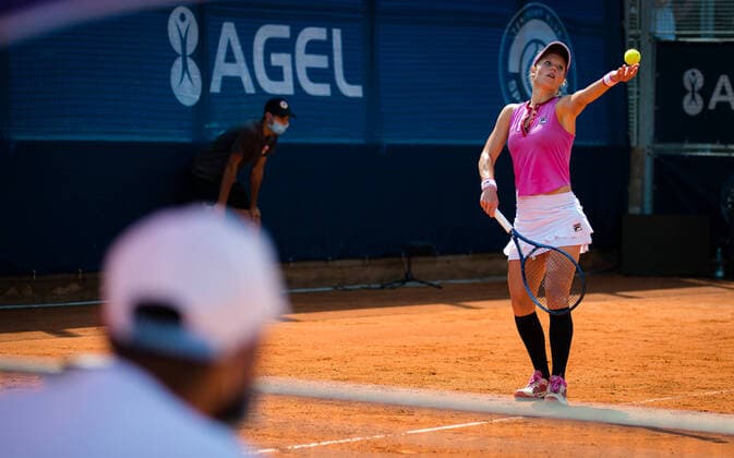 August 12, 2020, Prague, CZECH REPUBLIC: Laura Siegemund of Germany ahead of her second-round match against Mayar Sherif of Egypt at the 2020 Prague Open WTA, Tennis Damen International tennis tournament Prague CZECH REPUBLIC - ZUMAa181 20200812_zaa_a181_031 Copyright: xRobxPrangex