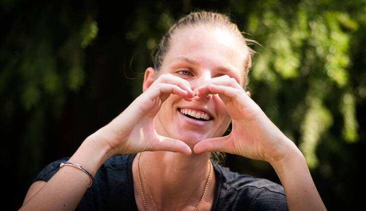 Sport Bilder des Tages August 12, 2020, Prague, CZECH REPUBLIC: Kristyna Pliskova of the Czech Republic during an Instagram live chat at the 2020 Prague Open WTA, Tennis Damen International tennis tournament Prague CZECH REPUBLIC - ZUMAa181 20200812_zaa_a181_035 Copyright: xRobxPrangex