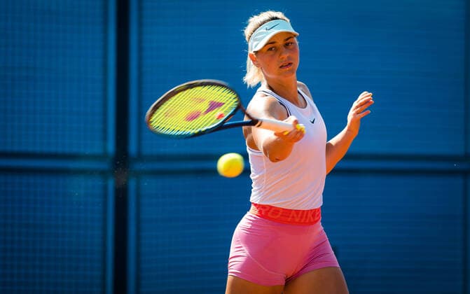 August 12, 2020, Prague, CZECH REPUBLIC: Marta Kostyuk of Ukraine during practice at the 2020 Prague Open WTA, Tennis Damen International tennis tournament Prague CZECH REPUBLIC - ZUMAa181 20200812_zaa_a181_058 Copyright: xRobxPrangex
