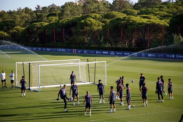 FOOTBALL : Preparation - Paris Saint Germain vs Atalanta - Phase finale - UEFA Ligue des Champions - Final 8 - Lisbonne - 12 08 2020 Panoramic Panoramic 