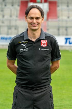 Florian Schnorrenberg Head Coach, HFC HFC Hallescher Fussballclub e V 3 Liga, portrait date 2020 2021, Halle Saale Saxony Anhalt Germany