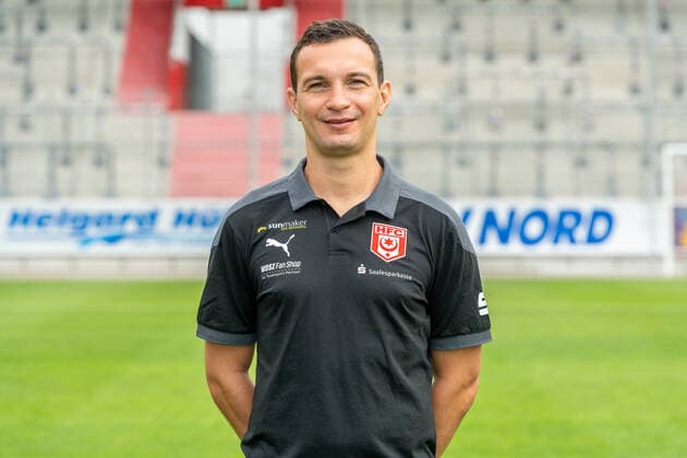 Daniel Ziebig Co-Trainer, HFC HFC Hallescher Fussballclub e V 3 Liga, portrait date 2020 2021, Halle Saale Saxony Anhalt Germany