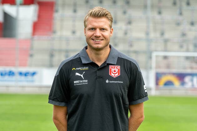 Marian Unger Goalkeeper Coach, HFC HFC Hallescher Fussballclub e V 3 Liga, portrait date 2020 2021, Halle Saale Saxony Anhalt Germany
