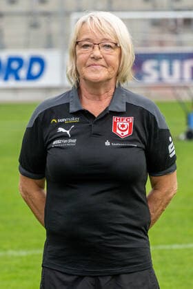Dagmar Schultze techn employee HFC Hallescher Fussballclub e V 3 Liga, portrait date 2020 2021, Halle Saale Saxony Anhalt Germany