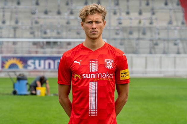 Tobias Schilk HFC HFC Hallescher Fussballclub e V 3 Liga, portrait date 2020 2021, Halle Saale Saxony Anhalt Germany
