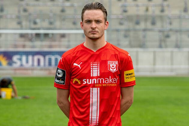 Niklas Kastenhofer HFC HFC Hallescher Fussballclub e V 3 Liga, portrait date 2020 2021, Halle Saale Saxony Anhalt Germany
