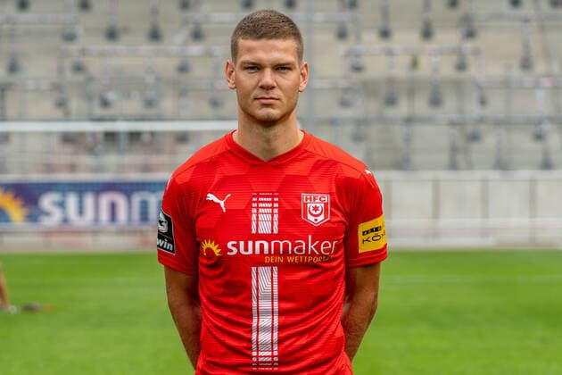 Anthony Syhre HFC HFC Hallescher Fussballclub e V 3 Liga, portrait date 2020 2021, Halle Saale Saxony Anhalt Germany
