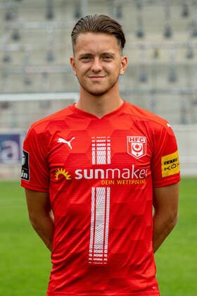 Jannes Vollert HFC HFC Hallescher Fussballclub e V 3 Liga, portrait date 2020 2021, Halle Saale Saxony Anhalt Germany