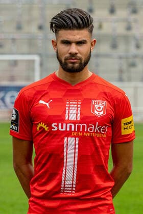 Antonios Papadopoulos HFC HFC Hallescher Fussballclub e V 3 Liga, portrait date 2020 2021, Halle Saale Saxony Anhalt Germany