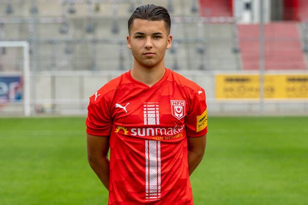 Jan Shcherbakovski HFC HFC Hallescher Fussballclub e V 3 Liga, portrait date 2020 2021, Halle Saale Saxony Anhalt Germany