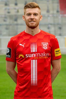 Mathias Fetsch HFC HFC Hallescher Fussballclub e V 3 Liga, portrait date 2020 2021, Halle Saale Saxony Anhalt Germany