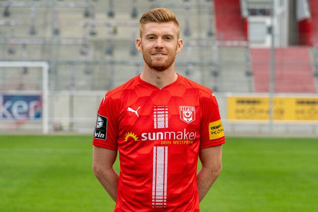 Mathias Fetsch HFC HFC Hallescher Fussballclub e V 3 Liga, portrait date 2020 2021, Halle Saale Saxony Anhalt Germany