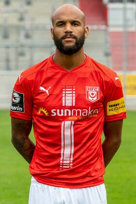 Terrence Boyd HFC HFC Hallescher Fussballclub e V 3 Liga, portrait date 2020 2021, Halle Saale Saxony Anhalt Germany