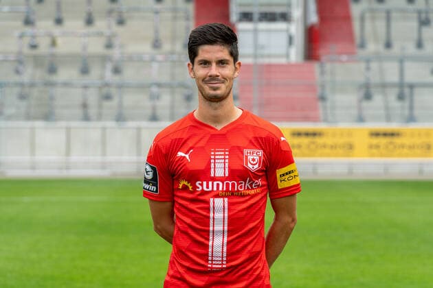 Dennis Mast HFC HFC Hallescher Fussballclub e V 3 Liga, portrait date 2020 2021, Halle Saale Saxony Anhalt Germany