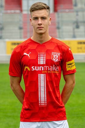 Laurenz Dehl HFC HFC Hallescher Fussballclub e V 3 Liga, portrait date 2020 2021, Halle Saale Saxony Anhalt Germany