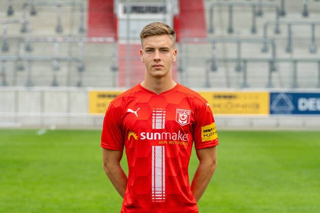 Laurenz Dehl HFC HFC Hallescher Fussballclub e V 3 Liga, portrait date 2020 2021, Halle Saale Saxony Anhalt Germany