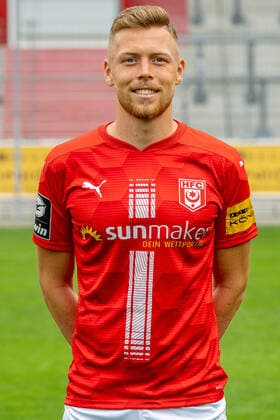 Fabian Menig HFC HFC Hallescher Fussballclub e V 3 Liga, portrait date 2020 2021, Halle Saale Saxony Anhalt Germany