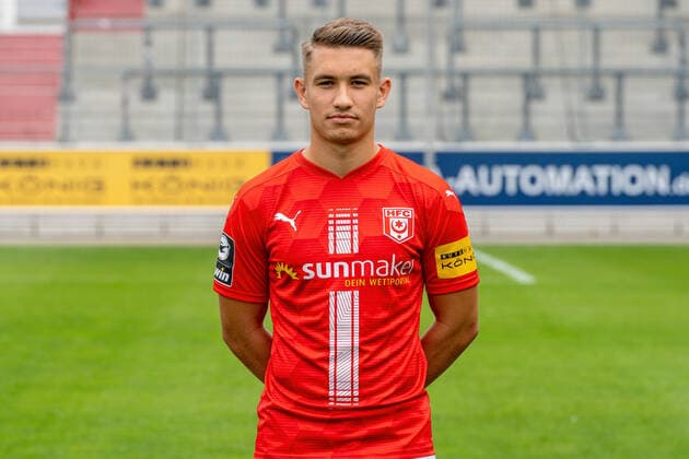 Julian Guttau HFC HFC Hallescher Fussballclub e V 3 Liga, portrait date 2020 2021, Halle Saale Saxony Anhalt Germany