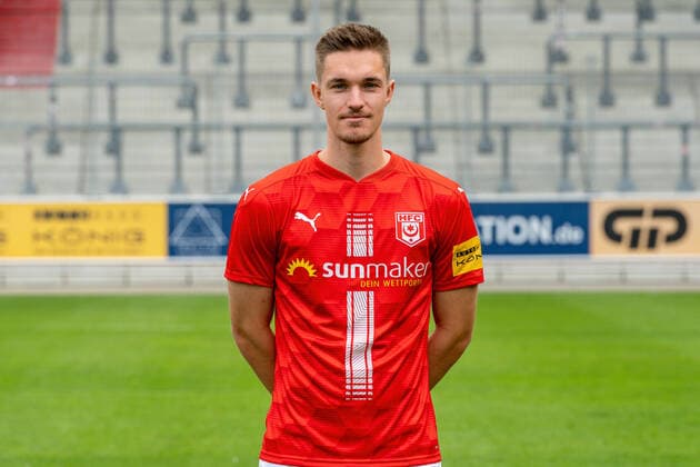 Sören Reddemann HFC HFC Hallescher Fussballclub e V 3 Liga, portrait date 2020 2021, Halle Saale Saxony Anhalt Germany