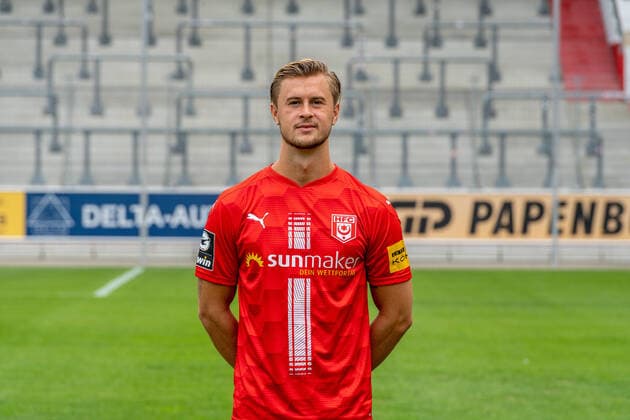 Nick Galle HFC HFC Hallescher Fussballclub e V 3 Liga, portrait date 2020 2021, Halle Saale Saxony Anhalt Germany