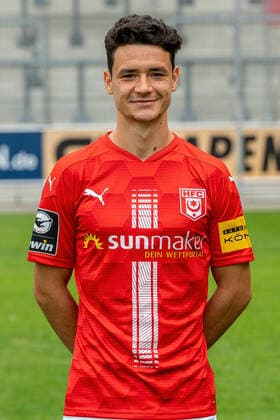 Niklas Landgraf HFC HFC Hallescher Fussballclub e V 3 Liga, portrait date 2020 2021, Halle Saale Saxony Anhalt Germany