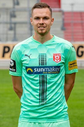 Tom Müller Goalkeeper, HFC HFC Hallescher Fussballclub e V 3 Liga, portrait date 2020 2021, Halle Saale Saxony Anhalt Germany