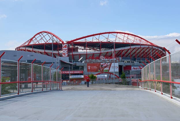 RB LEIPZIG ATLETICO MADRID, Football UEFA Champions League Lisbon, Portugal, 12th August 2020, Estadio da Luz de Benfica, , football stadium before the quarterfinal UEFA Champions League match final tournament FC BARCELONA FC BAYERN MUENCHEN in Season 2019 2020 Photographer Peter Schatz Pool UEFA REGULATIONS PROHIBIT ANY USE OF PHOTOGRAPHS as IMAGE SEQUENCES and or QUASI VIDEO National and international News Agencies OUT Editorial Use ONLY Lisbon Portugal Poolfoto Peter Schatz Pool ,EDITORIAL USE ONLY