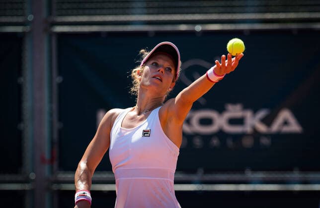 August 13, 2020, Prague, CZECH REPUBLIC: Laura Siegemund of Germany in action during the second round against Sara Sorribes Tormo of Spain at the 2020 Prague Open WTA, Tennis Damen International tennis tournament Prague CZECH REPUBLIC - ZUMAa181 20200813_zaa_a181_086 Copyright: xRobxPrangex