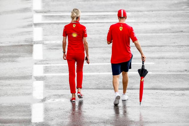 Motorsports FIA Formula One World Championship 2020, Grand Prix of Spain, Britta Roeske GER, Scuderia Ferrari Mission Winnow , 5 Sebastian Vettel GER, Scuderia Ferrari Mission Winnow , Barcelona Spain
