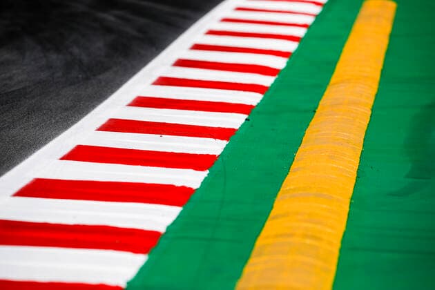 Motorsports FIA Formula One World Championship 2020, Grand Prix of Spain, Circuit de Barcelona Catalunya, Curbs Barcelona Spain