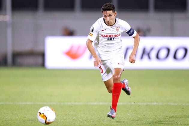NAVAS Jesus Team Sevilla FC Finals 2020 EUROPA LEAGUE Quarterfinal Wanderers FC Sevilla FC 0 1 in Duisburg on 11 August 2020 UEFA CL regulations prohibit any use of photographs as image sequences and or quasi video
