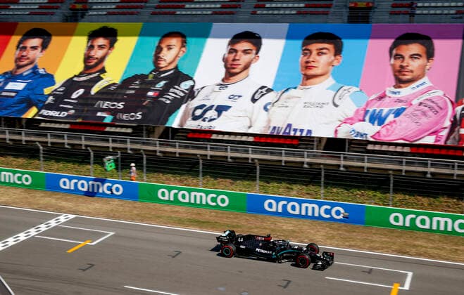 Motorsports FIA Formula One World Championship 2020, Grand Prix of Spain, 44 Lewis Hamilton GBR, Mercedes AMG Petronas Formula One Team, Barcelona Spain