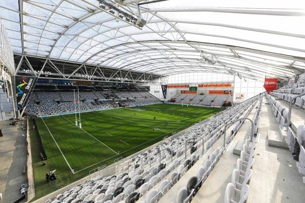 15th August 2020, Forsythe Barr Stadium, Dunedin, New Zealand; NZL Super Rugby, Highlanders versus Hurricanes; General View showing an empty stadium due to Covid 19 level 2 restrictions  ActionPlus12229066 DerekxMorrison