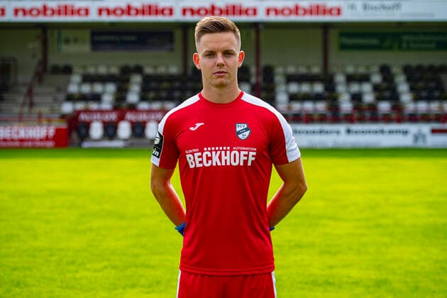 Robin Brüseke Sport Club Verl 1924 3 Liga, portrait date 2020 2021, Copyright: xChristopherxNeundorfx xKirchner-Mediax