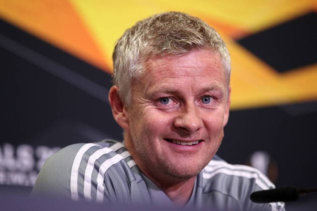 FOOTBALL : Entrainement et Conference de Presse - Manchester United, ManU vs FC Seville - UEFA Ligue Europa - Finale 8 - Cologne - 15 08 2020 COLOGNE, GERMANY - AUGUST 15: In this UEFA Handout picture Ole Gunnar Solskjaer, Manager of Manchester United speaks to the media during the Manchester United press conference, PK, Pressekonferenz ahead of the UEFA Europa Semi-Final match between Sevilla and Manchester United at the RheinEnergieStadion on August 15, 2020 in Cologne, Germany. ( Cologne Allemagne *** FOOTBALL Entrainement et Conference de Presse Manchester United vs FC Seville UEFA Ligue Europa Finale 8 Cologne 15 08 2020 COLOGNE, GERMANY AUGUST 15 In this UEFA Handout picture Ole Gunnar Solskjaer, Manager of Manchester United speaks to the media during the Manchester United Press Conference ahead of the UEFA Europa Semi Final match between Sevilla and Manchester United at the RheinEnergieStadion on August 15, 2020 in Cologne, Germany Cologne Allemagne Poolfoto Panoramic UEFA POOL ,EDITORIAL USE ONLY