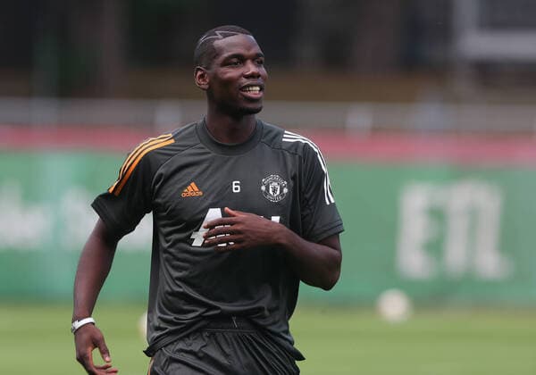 FOOTBALL Entrainement et Conference de Presse Manchester United vs FC Seville UEFA Ligue Europa Finale 8 Cologne 15 08 2020 COLOGNE, GERMANY AUGUST 11 EXCLUSIVE COVERAGE Paul Pogba of Manchester United in action during a first team training session at Sportpark Hoehenberg on August 11, 2020 in Cologne, Germany Cologne Allemagne Poolfoto Panoramic UEFA POOL ,EDITORIAL USE ONLY