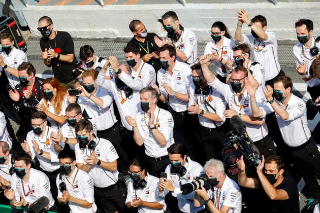 Motorsports FIA Formula One World Championship 2020, Grand Prix of Spain, Mercedes AMG Petronas Formula One Team Barcelona Spain