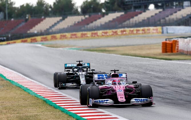 Motorsports FIA Formula One World Championship 2020, Grand Prix of Spain, 11 Sergio Perez MEX, BWT Racing Point F1 Team, Barcelona Spain