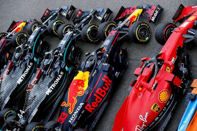 Motorsports FIA Formula One World Championship 2020, Grand Prix of Spain, Parc ferme Barcelona Spain